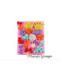 Crowns, Bows, Ribbon Hearts Silicone Mould