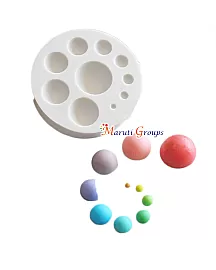 Semi- Circle / Ball Fondant Silicone Mould
