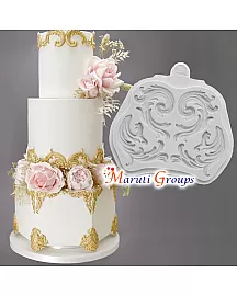 Big Wedding Scroll Silicone Mould