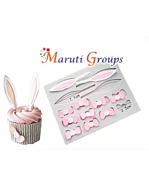 Easter Theme- Bunny/Rabbit Ears,Bows Silicone Mould