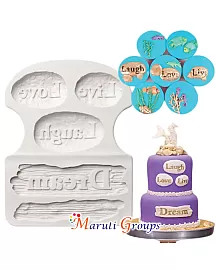 Dream Driftwood and Live/Love/Laugh Pebbles Silicone Mould