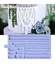 Hemp Rope Silicone Mould - Crafts, Woven Texture / Macrame 