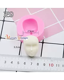 Human Face/ Doll Face Silicone Mould - Type 9