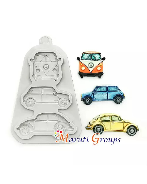 Old cars - Vw, Mini cooper , Beetle Silicone Mould