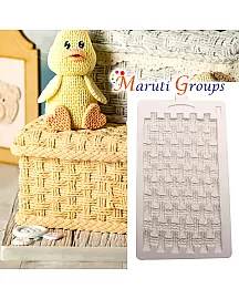 Rustic Weave Basket  Silicone mould 
