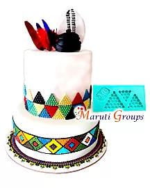 Traditional African Beads - Triangle Silicone Mould