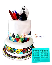 Traditional African Beads - Square Silicone Mould