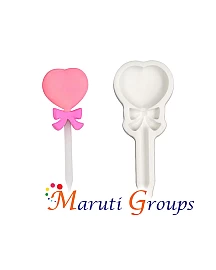 Barbie Heart Lollipop Silicone Mould - 4