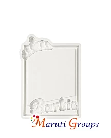 Barbie Text Frame Silicone Mould