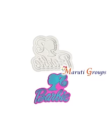 Barbie Face Text Silicone Mould