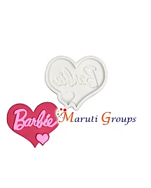 Barbie Heart / Text Silicone Mould - 2