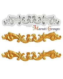 Scroll Brooch Strip Silicone Mould 
