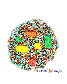 Assorted Lego Block Sprinkles Mix - 100g - Lego Blocks - Pearl Balls  - Colours: Green,Light Blue, Green, Yellow , Orange and White  