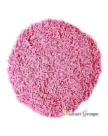 Pink Shimmer Vermicelli (Metallic) Vermicelli Sprinkles Baking & Cake Decoration 100g