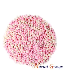 Barbie Pearls Colors - Pink , White Sprinkles Baking & Cake Decoration 100g
