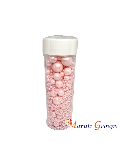 Metallic Dragees Baby Pink Pearl Sprinkles Mix - 135g