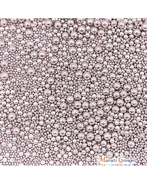 Metallic Dragees Silver Pearl Sprinkles Mix - 135g 