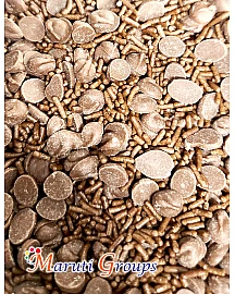 Chocolate Chip Vermicelli Mix Sprinkles Rainbow Party Toppings, Baking & Cake Decoration - 50g