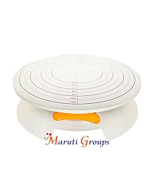  Cake Turntable Stand with Locking Function and measuring scale, rotating cake decorating plate, revolving cake stand For Cake Decorating