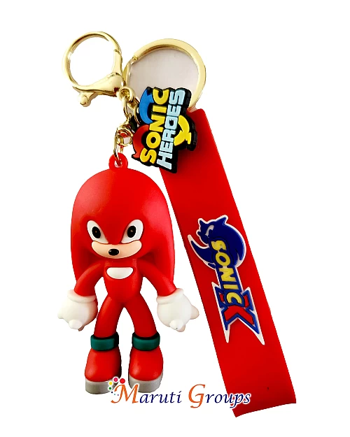 Sonic The Hedgehog Keyring - 3D Keyring (Red, Design 5)