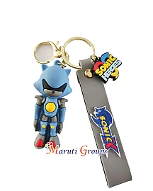 Sonic The Hedgehog Keyring - 3D Keyring (Blue & Grey, Design 4)