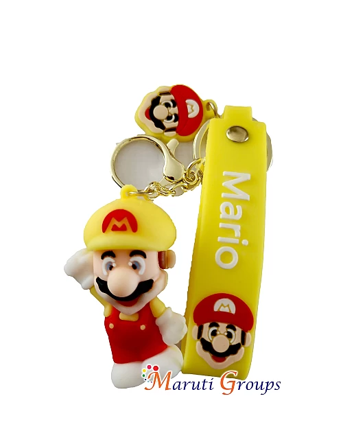 Super Mario Keyring - 3D Keyring (Yellow, Design 4)