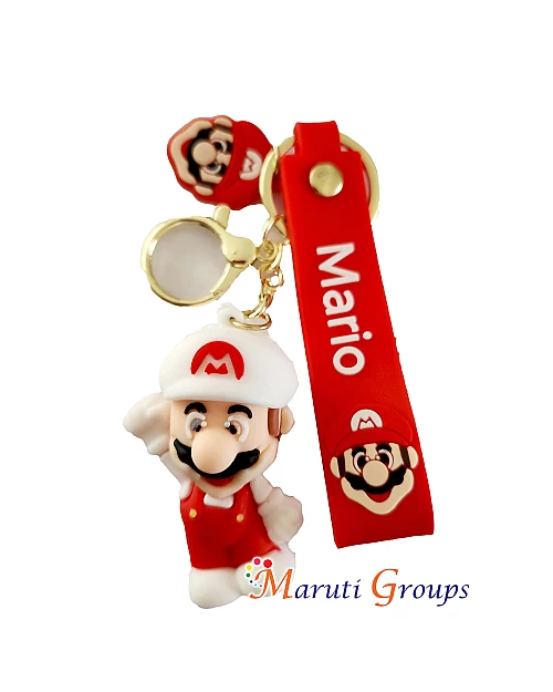 Super Mario Keyring - 3D Keyring (Red, Design 2)