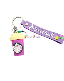 Starbucks Keyring - Color : Green , Yellow, White and Green- 3D Keyring