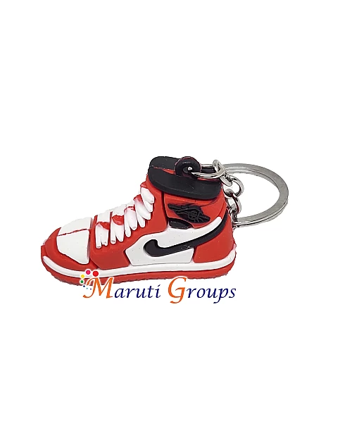 Nike Shoes Ball Keyring - 3D Keyring (Red)