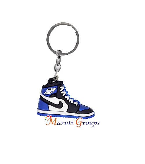 Nike Shoes Ball Keyring - 3D Keyring (Blue)