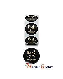 500pcs Thank You Sticker Labels For Baking Packaging, Wedding Gifts Decor, Jar, Storage Box, Canister
