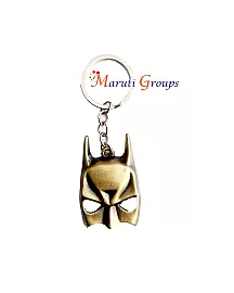 Batman 3D Keychain / Keyring – Metal Steel Brown Color Batman Mask