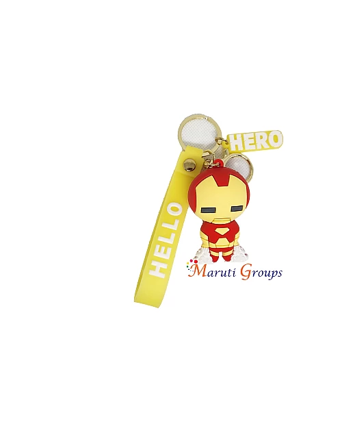 Iron Man with Wristlet - 3D Keyring / Keychain