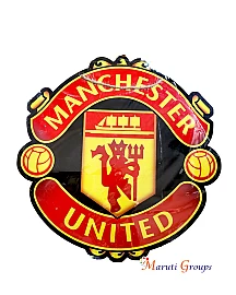 Manchester United Vintage Wall Poster  / Beer Premium Quality Vintage Style Metal Bar Sign Size - 33cm x 33cm