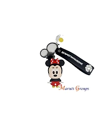 Minnie Mouse with Wristlet - 3D Keyring / Keychain