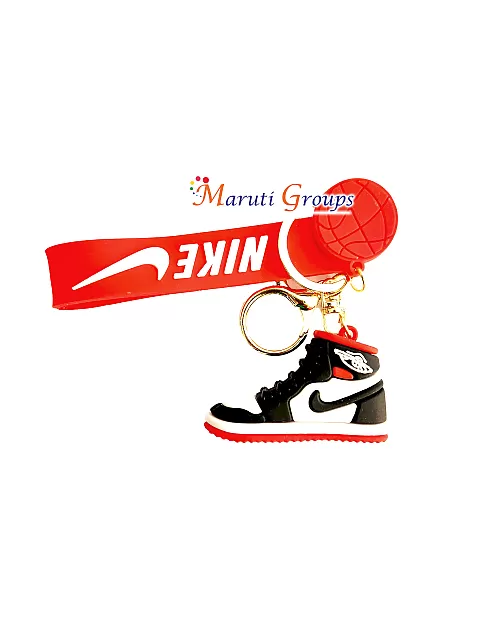 Nike Shoes Ball Keyring - Red Color