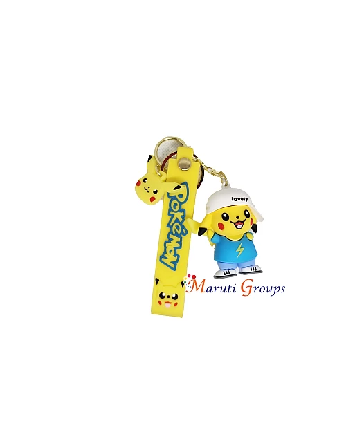 Pokémon W/Baseball Cap - Pikachu 3D Keychain / Keyring