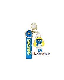 Smurfette - Smurfs with Wristlet - 3D Keyring Key Chain