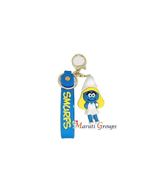 Smurfette - Smurfs with Wristlet - 3D Keyring Key Chain