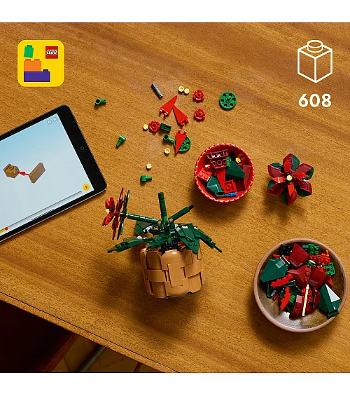 LEGO Botanicals Poinsettia Artificial Plant (10370)