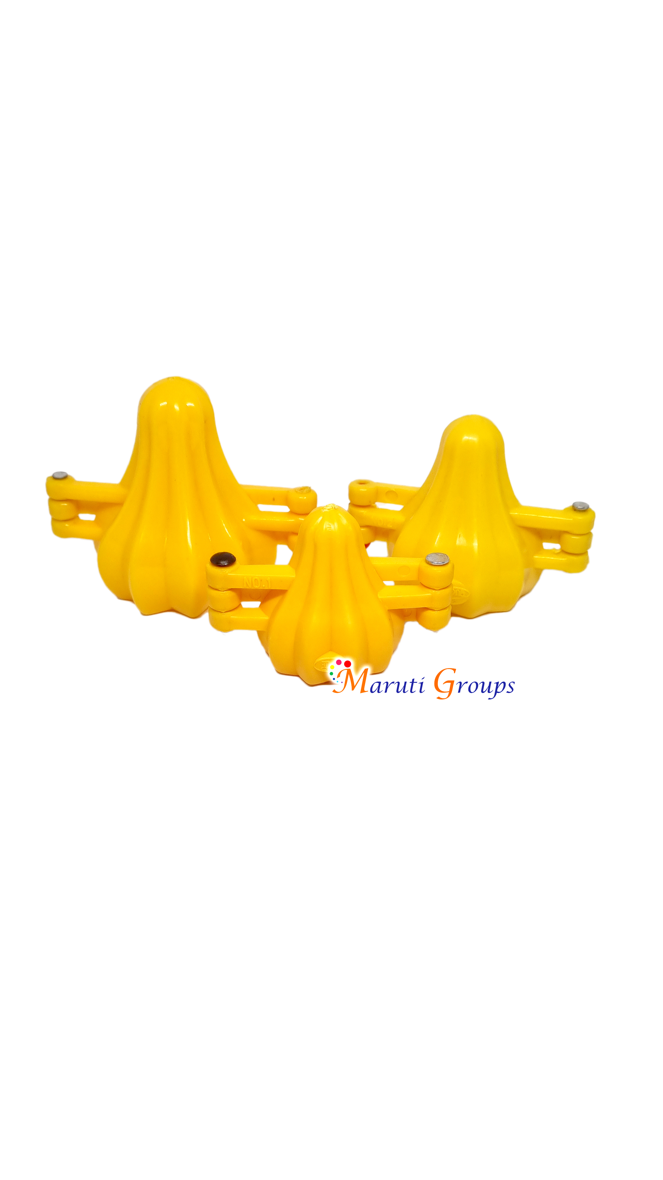 Modak Making Mold 3pc 3D Plastic Modak Mold Set – Large, Medium & Small | Modak Maker for ...
