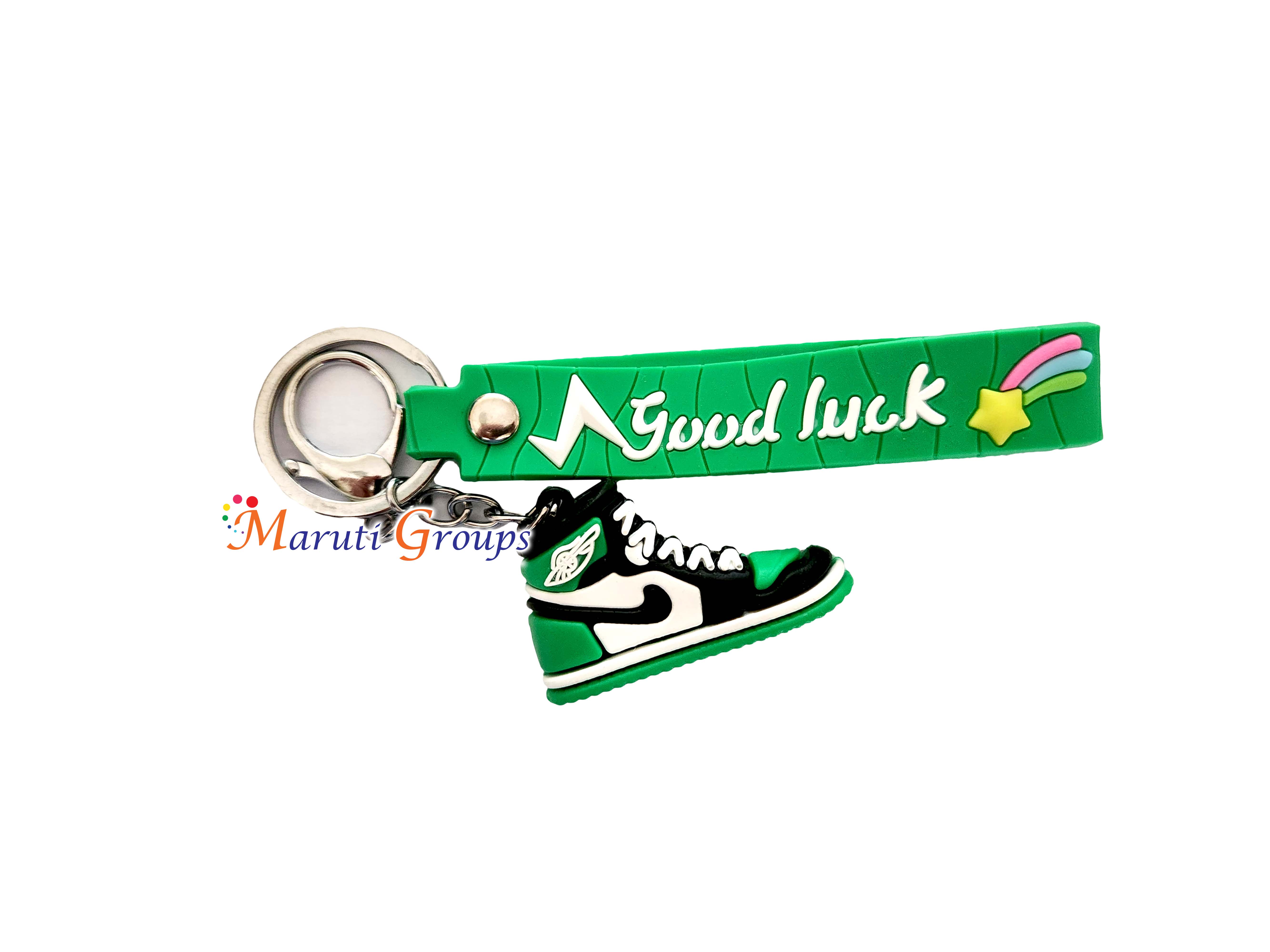 green nike keychain